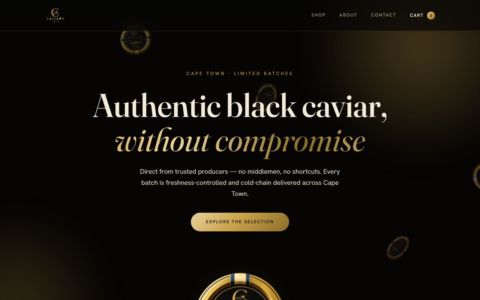 Cape Caviar — website built by Client Factory
