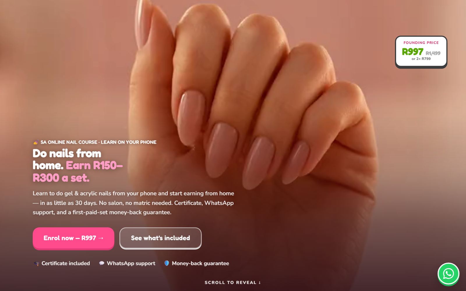 Naledi Nails — website built by Client Factory