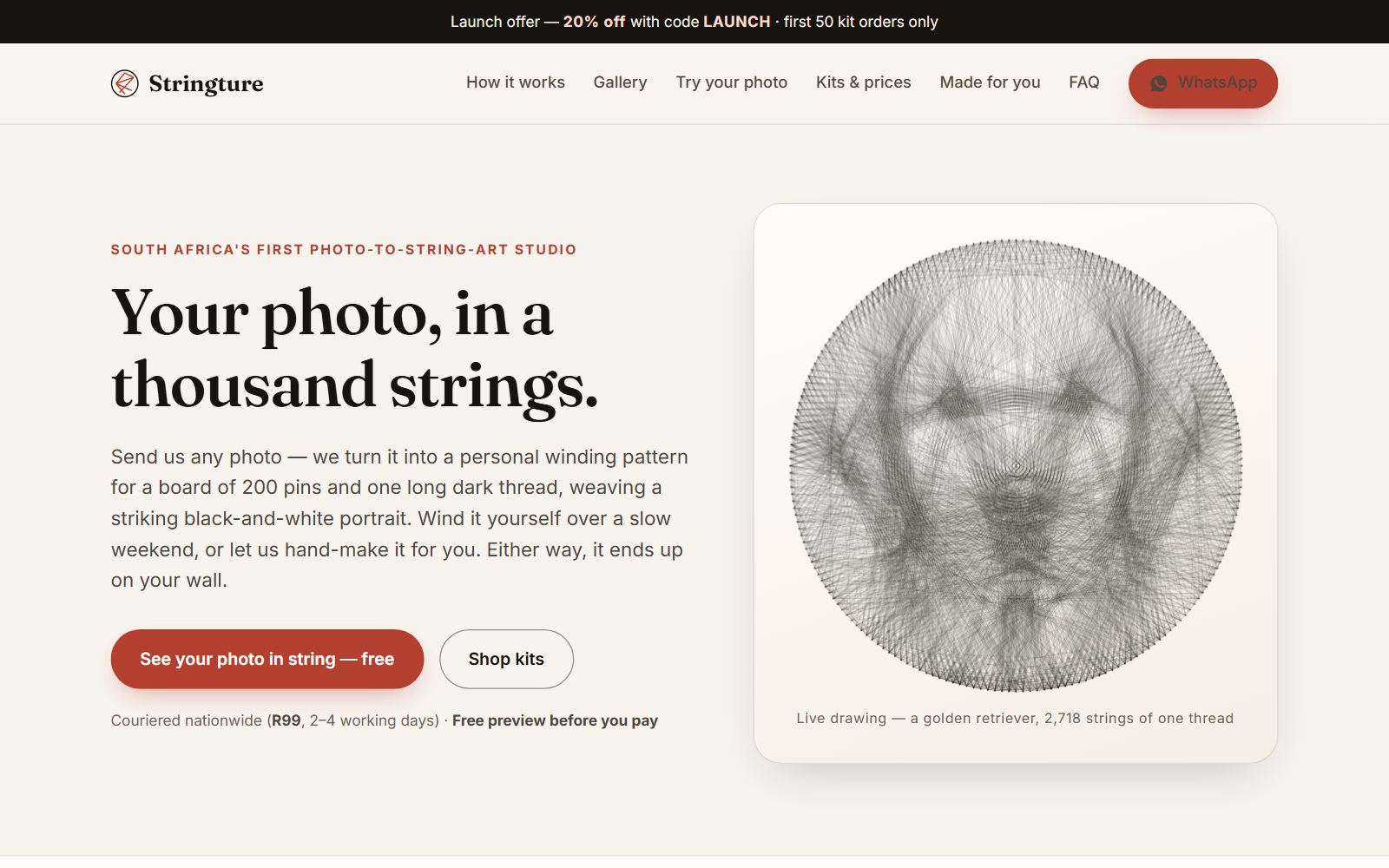 Stringture — website built by Client Factory
